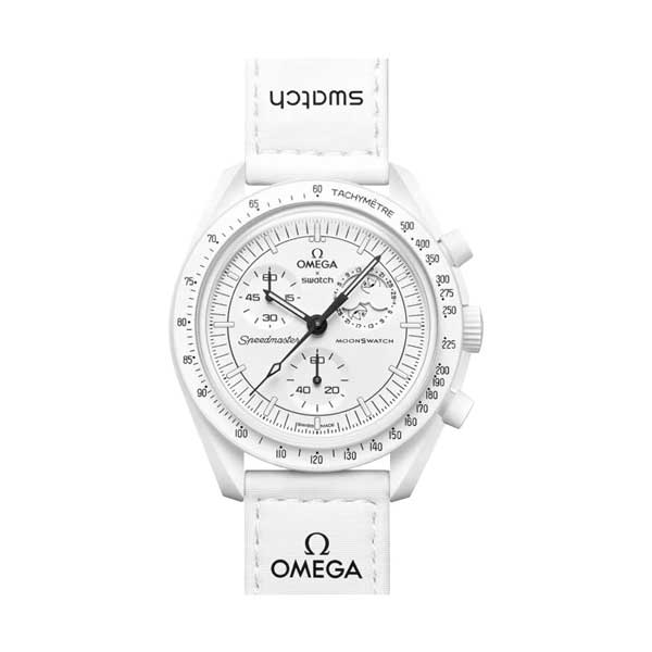 ساعت سواچ مدل MISSION TO THE MOONPHASE – FULL MOON SO33W700 از کالکشن MOONSWATCH